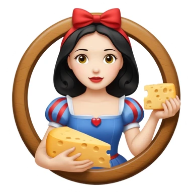 Disney Snow White with cheese sticker