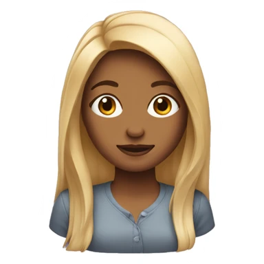 girl with mid lengh hair sticker