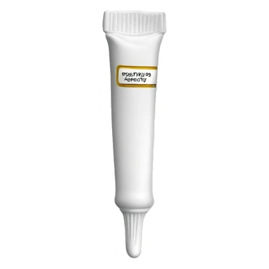 White Ointment tube with a plain label sticker