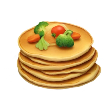 pancake with vegetables sticker