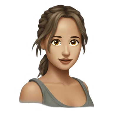 Alicia vikander, tomb raider sticker