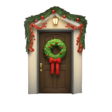 christmas door  sticker
