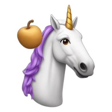 unicorn with potato head sticker