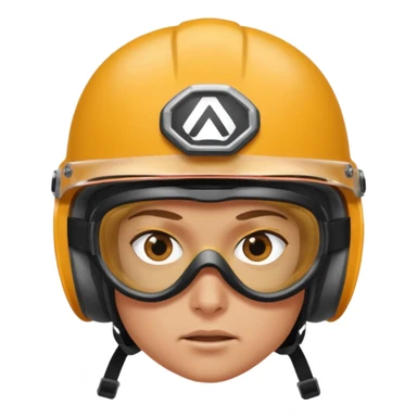 extreme sports lover face sticker