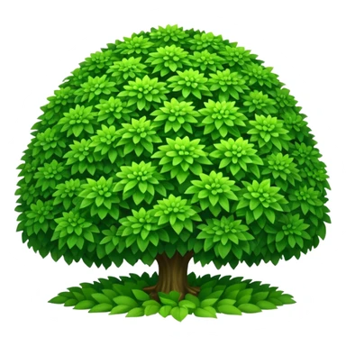Large green bush sticker