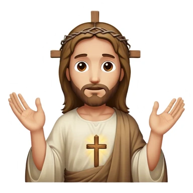 Jesus’s hands after the crucifixion while a hole in each hand sticker