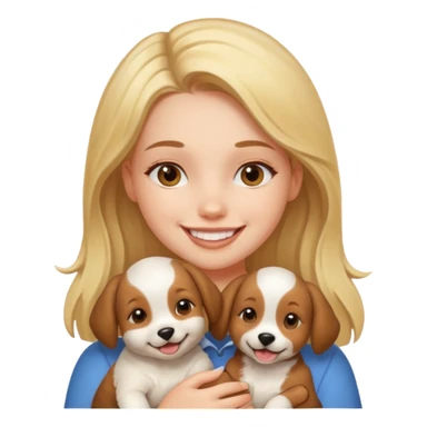 cachorrinho e sua dona  sticker