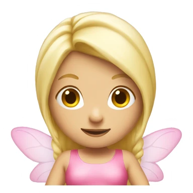 Blonde fairy wearing a pink outfit  sticker