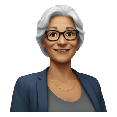 Mujer de 50 años con gafas en la catedral de leon sticker