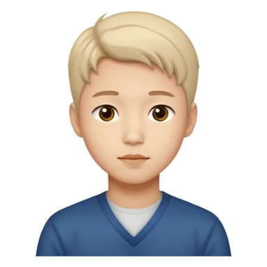 Create a handsome korean boy sticker