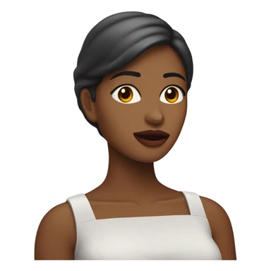 Mujer pintándose los labios  sticker