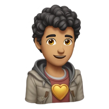 corazon alado sticker