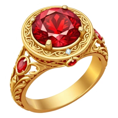 red ring marry red diamond sticker