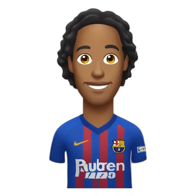 Ronaldinho wearing a dress sticker