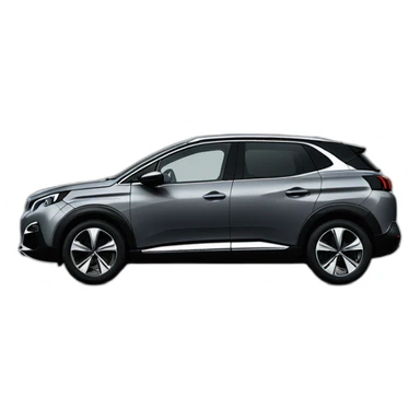 Peugeot 3008 hybride gris foncé sticker