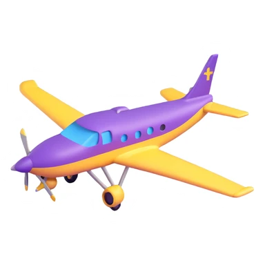 purple airplane sticker