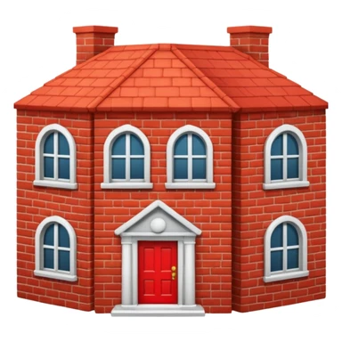 house no trees  not wooden like an apple emoji sticker