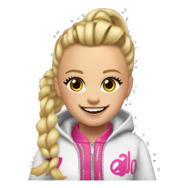 Jojo siwa in her latest album “karma” sticker