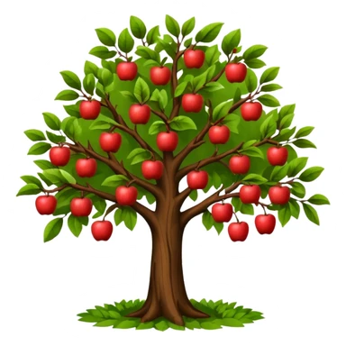 Apple tree, less apples. sticker