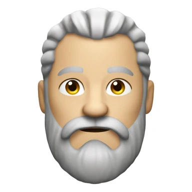 Ragnar Viking with grey beard and blond mustache sticker