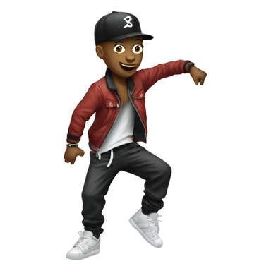 Hip-hop dancer sticker