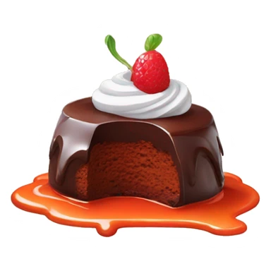 Dessert lava cake sticker
