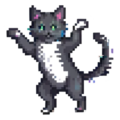 dancing cat sticker