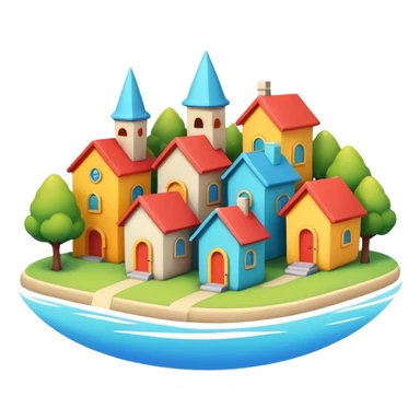 Gible-stylelittle city and small home sticker