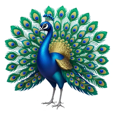 dancing peacock sticker