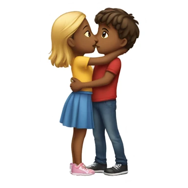 Girl Kissing Boy sticker