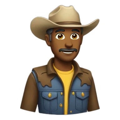 environmental cowboy sticker