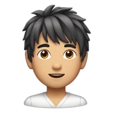 Boy with nigiri hair sticker