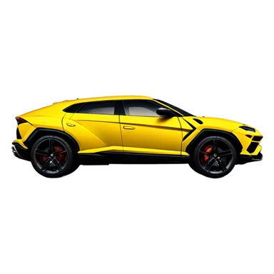 Yellow Lamborghini urus  sticker