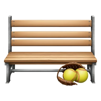 a softball bench sticker