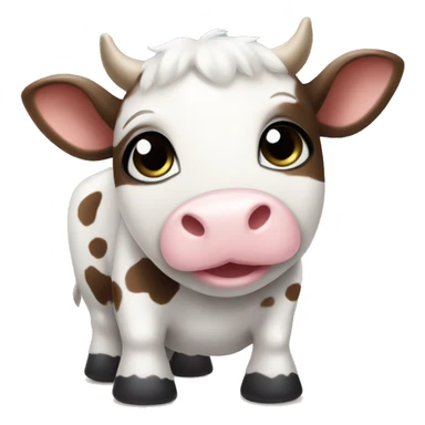 cute baby cow squishamallow  sticker