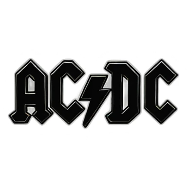acdc band logo sticker