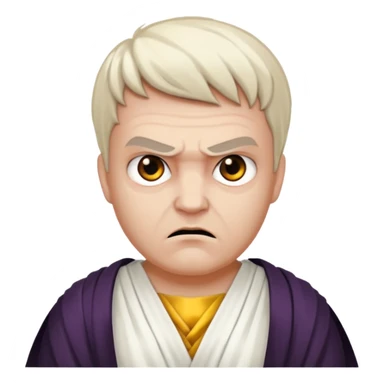 evil man with greek toga sticker