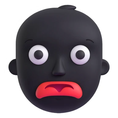face expressing unhappy emotion sticker