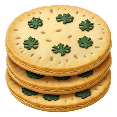 rice cracker senbei with seaweed sticker