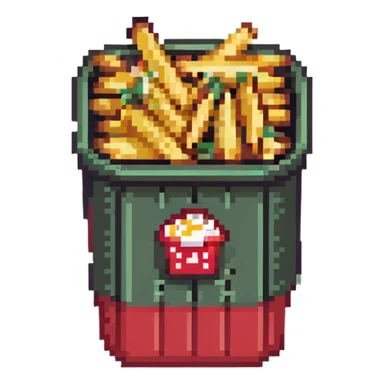 fries in a red container sticker