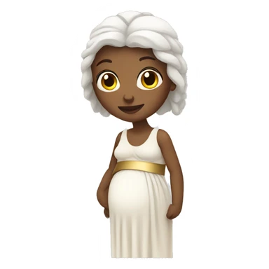 white ancient greek woman pregnant sticker