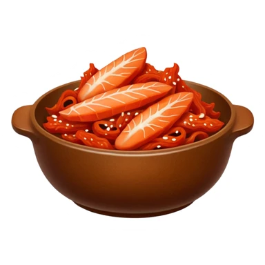 kimmchi dish brown bowl sticker