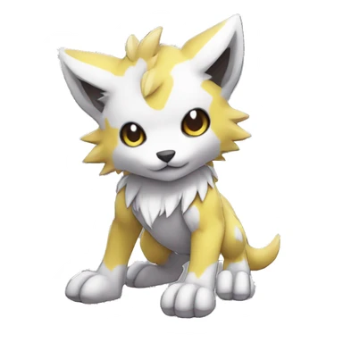 cute kawaii cool edgy Digimon-Fakemon-animal full body sticker