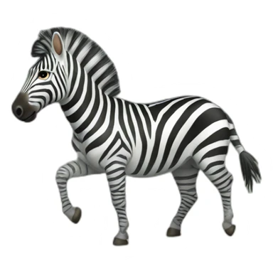 zèbre qui nage sticker