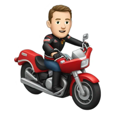 Jonathan Toews riding a motorcycle sticker