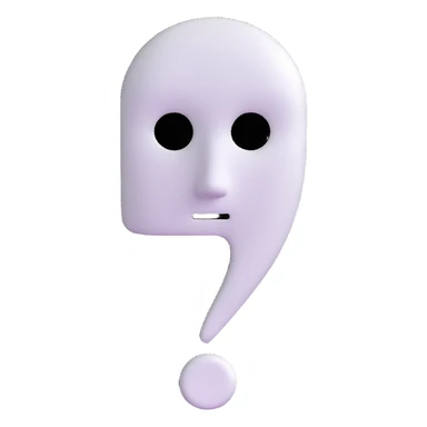 faceless face with a question mark sticker