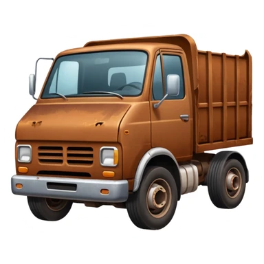 Truck damaged like junkyard with no wheels  sticker