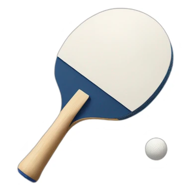 Raquette de ping pong avec une balle de tennis sticker