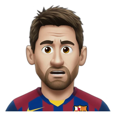 Angry Messi sticker