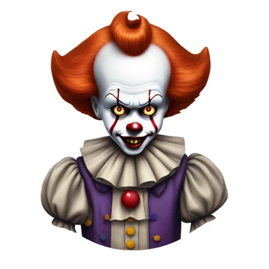 Pennywise clown with a trick up his sleeve sticker